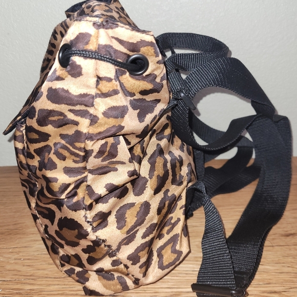 Lauren Ralph Lauren Leopard Print Mini Shoulder Back Pack - Picture 3 of 8